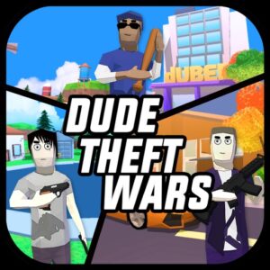 Unduh Dude Theft Wars Mod APK V0.9.1.0b (Unlock All Characters) Terbaru